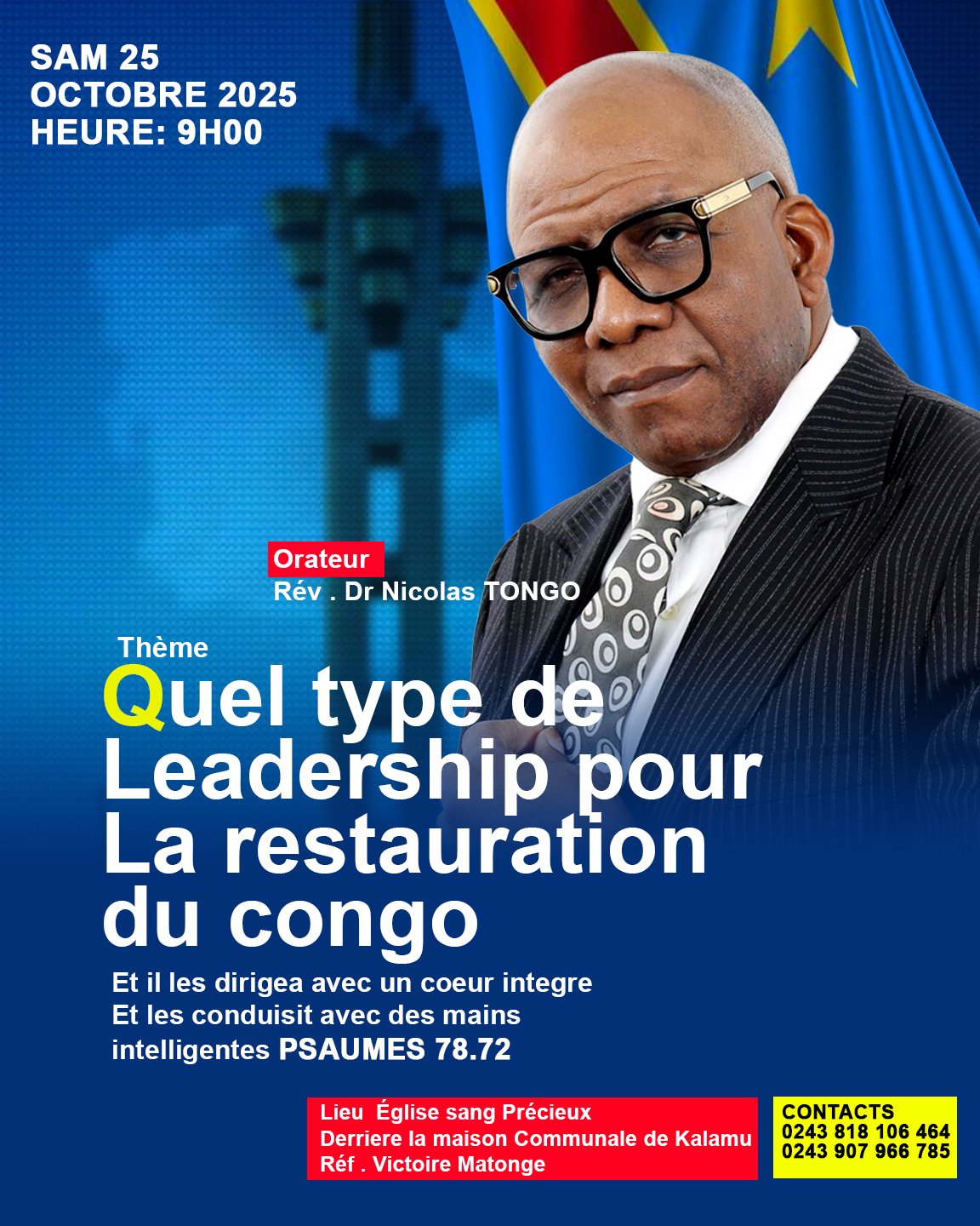 affiche sur le programme de ce 25 octobre